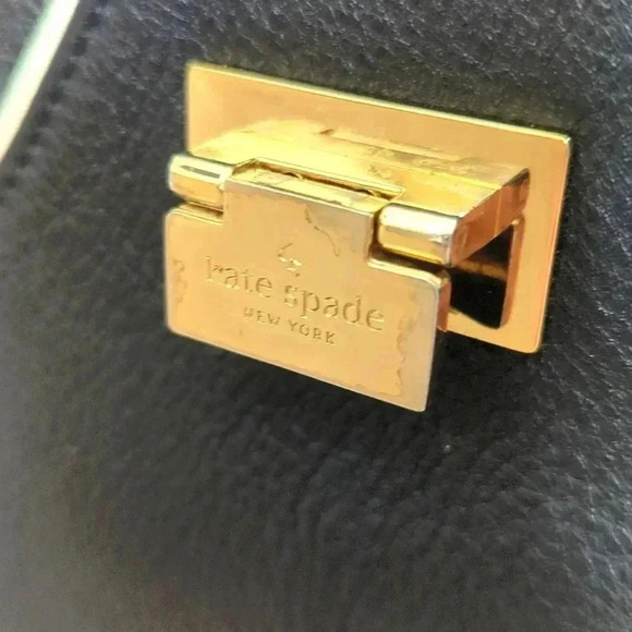 Kate Spade Wesley Place Laurel Satchel Black and Ivory - Picture 15 of 15